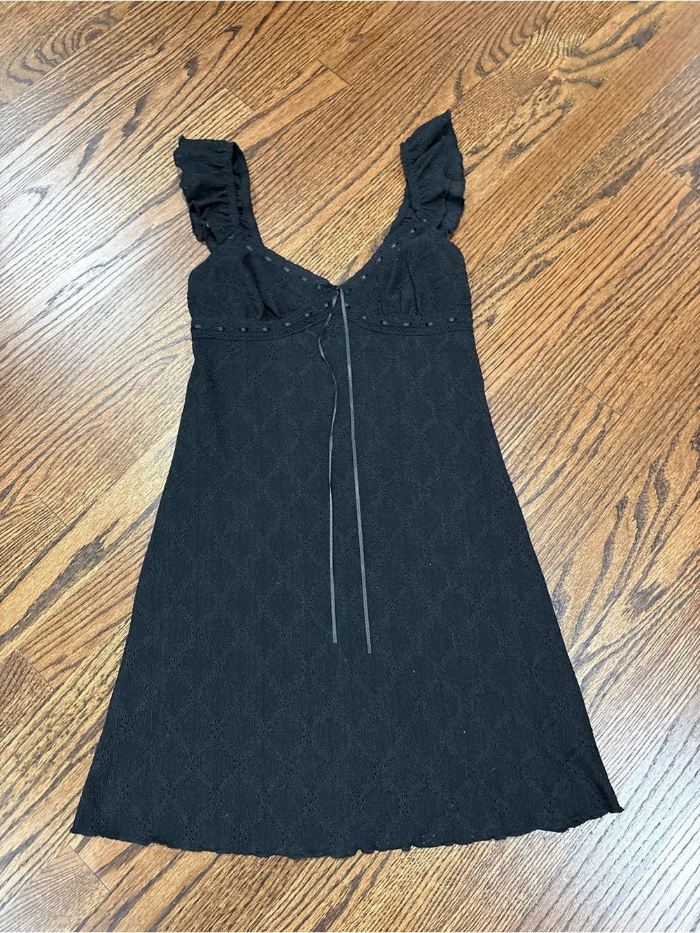 Black mini dress